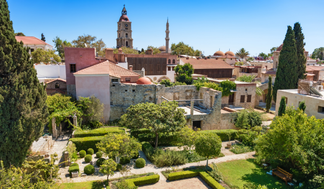 Rodos krajobraz miasta