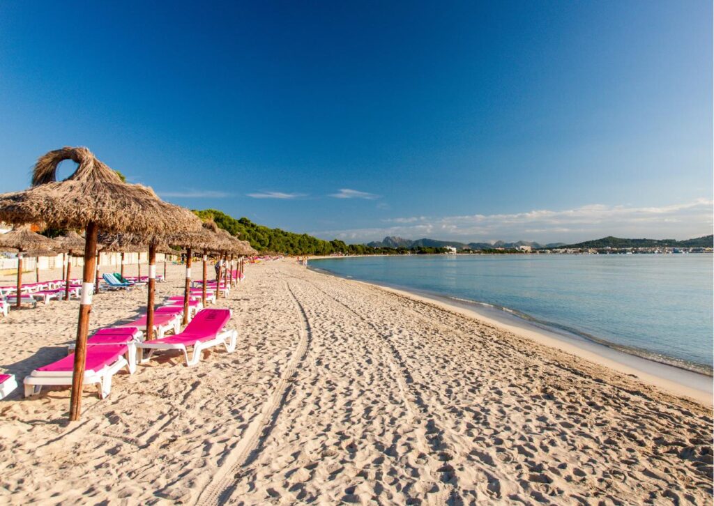 Playa de Alcudia na Majorce